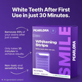 Pearlora™ Whitening Strips — Whiter Teeth After One Use